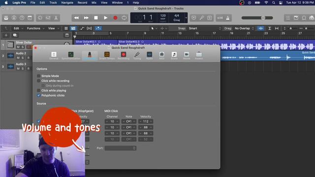 How to turn up the METRONOME - Logic Pro X (Quick Guide) смотреть онлайн
