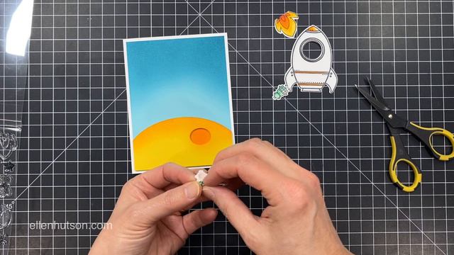 How To Ink Blend On Colored Cardstock