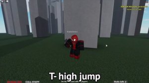 Avengers Testing Server - Spider-Man Web Swing update - ROBLOX
