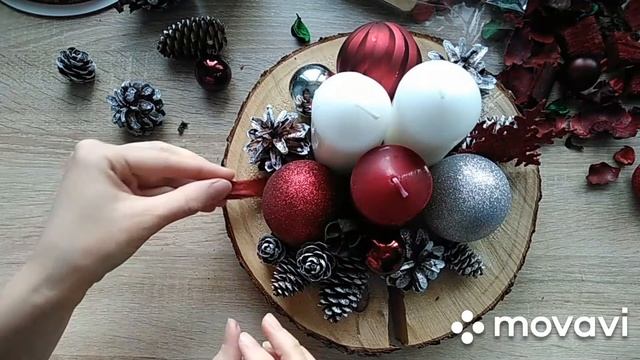 Подарок своими руками на Рождество/Декор из природных материалов