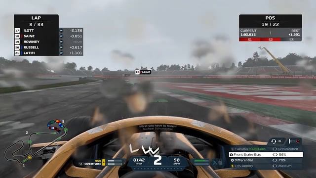 FIRST WET RACE! | F1 2021 My Team Career (Porsche F1) #2