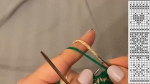 Жаккард по схеме! Урок для начинающих #knittingtutorialforbeginners #knittingsocks #вязаныеноски)