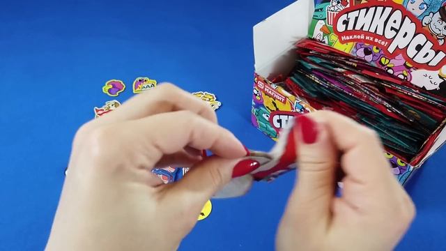 СТИКЕРСЫ из МАГНИТА ! Новинка ! Распаковка большой коробки ! 300 шт #стикерсы #сюрприз #наклейки смотреть онлайн
