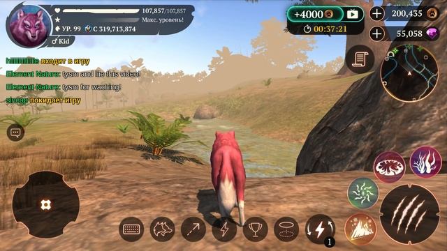 Симулятор Волка #5 Лесной и Розовый волк в Обновлении. Тропический лес The Wolf на пурумчата смотреть онлайн