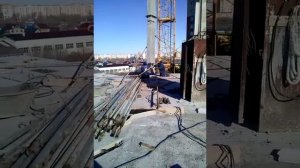 Монтаж ж/б колонн