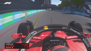 F1 2023 New SF-23 Carlos Sainz's Onboard Lap Around Long Beach Street Circuit | Assetto Corsa