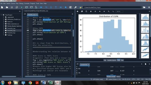 ML (LP 1): Practical on Classification Technique in Machine Learning | Python | GRE Score Dataset