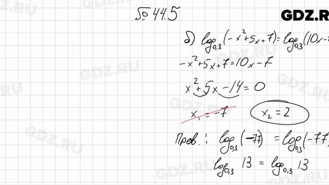  44.5 - Алгебра 10-11 класс Мордкович