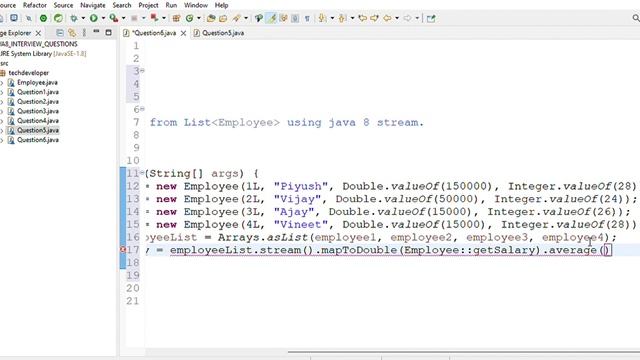 Java Stream: Calculate Average Salary from List of Employees | Streamlining Data Analysis