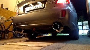 Subaru Legacy BL H6 3.0 exhaust STI Genome