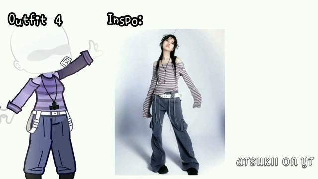 Outfit Ideas in GACHA CLUB (y2k grunge edition?)