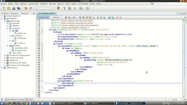 Módulo Java Server Faces - Aula 05 - Templates com Facelets смотреть онлайн