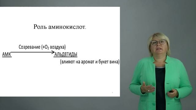 Видеолекция  1.3 Химический состав винограда и вина. Азотистые вещества