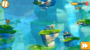 ?Angry Birds 2. Открываем птиц, Синяя троица и Чак. Прохождение игры с начала, уровни 1-9.
