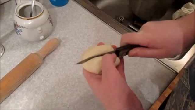 Красивые булочки, 2 варианта. Готовим с детьми.