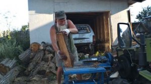 Обзор дровокола "морковка" после года эксплуатации. Устраняю выявленные недостатки. Колю дрова.