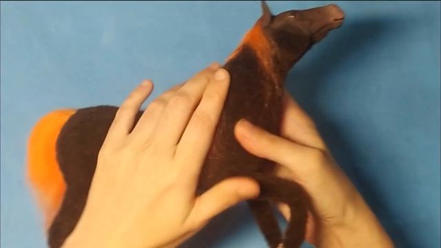 Лошадка. Игрушка в смешанной технике.