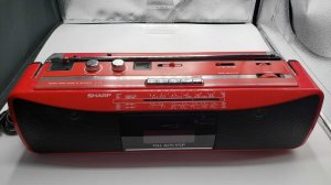 Vintage Sharp QT-249Z ( R ) Boombox Portable FM AM Radio Cassette Deck-ЯПОНИЯ-1980-по-1982-год