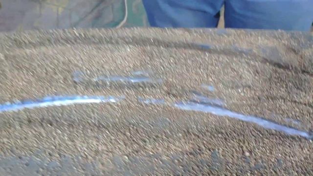 сварка под слоем флюса, пробные швы.Идем на образец. смотреть онлайн