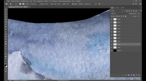 Как я обрабатываю акварель в программе Photoshop