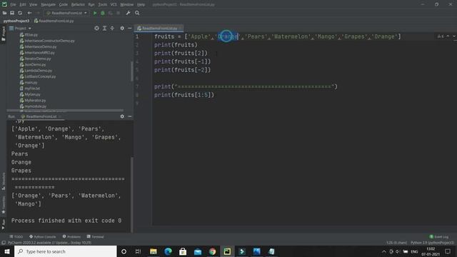 How to read  list items in Python ? |  Python Tutorial