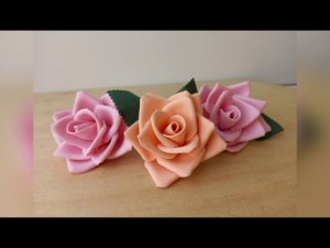 РОЗЫ ИЗ ФОАМИРАНА! ЛЕГКИЙ СПОСОБ!