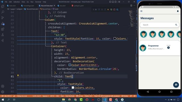 Messaging App UI Deign In Flutter - Chat App UI Design Flutter