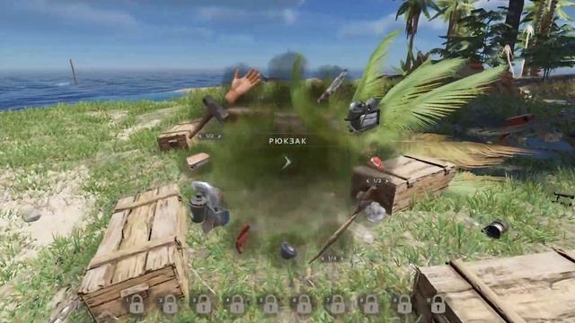 ПЛОТ БАЗА И БЕЛАЯ АКУЛА  Stranded Deep
