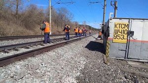 РЖД. смена плети, протяжка болтов.