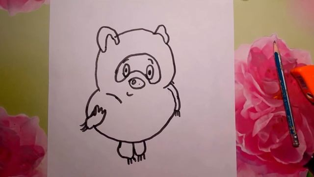 Как нарисовать русского винни- пуха смотреть онлайн