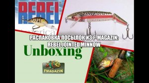 Распаковка посылок из F-magazin: Rebel Jointed Minnow