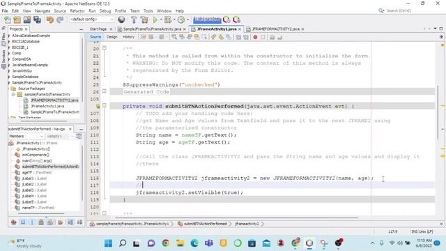 JAVA NETBEANS - JFRAME to JFRAME Transition смотреть онлайн