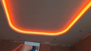 Сделал подвесной потолок с LED-подсветкой