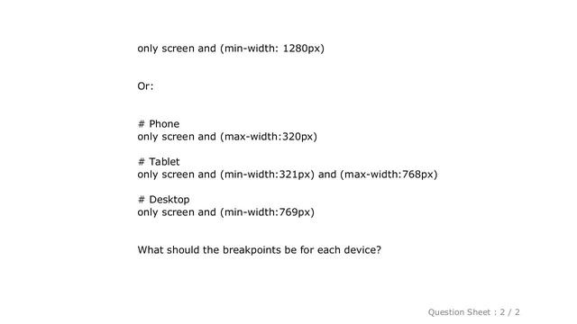 CSS : Media Queries: How to target desktop, tablet, and mobile?