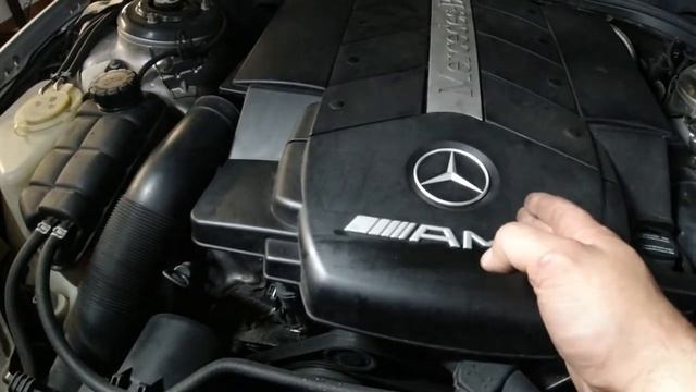 MERCEDES W220 S55 AMG - замена тормозных колодок, масло ДВС!!! смотреть онлайн