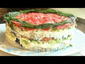 Салат СУШИ_РОЛЛ!!! Салат с КРЕВЕТКАМИ!!! НЕРЕАЛЬНО ВКУСНЫЙ,ДЛЯ ВСЕХ ЛЮБИТЕЛЕЙ РОЛЛОВ!!!