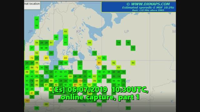 06.07.2019 10:30UTC, [Es], Запись непосредственного приёма, (захват видео с экрана), часть 1