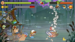 ТУРБИНА и ВРЕДОНОСНАЯ МАШИНА против ТОЛСТЯКА! Атака болотных монстров в игре Swamp Attack