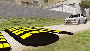 Тачки против странных последовательных лежачих полицейских #2 - BeamNG Drive