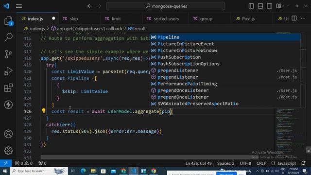 Mastering the $skip Operator in Node.js | Node.js Interview Questions | Basic-to-Advanced