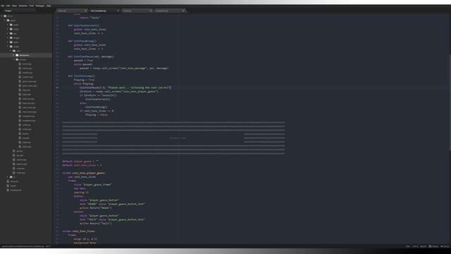 [Ren'Py / Python] Let's Code 5.0 #4 Improving our first mini-game