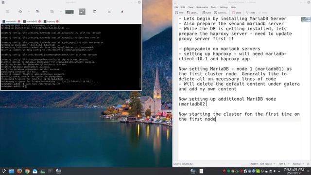 MariaDB Cluster with HAProxy смотреть онлайн