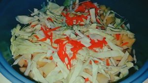 Тушеная капуста с картошкой и мясом (в мультиварке)