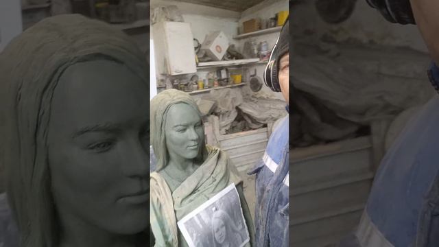 Лепка скульптурного портрета.Глина
