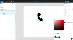 How to Draw icons | Call icon in 1 minute, Easy tutorial with Figma