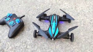 Best LH-X21 Dual Purpose Quadcopter Drone With 360° Flip And One Key Take Off || Landing
