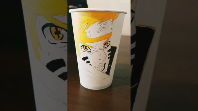 Стаканчик из под кофе, рисую Наруто. смотреть онлайн