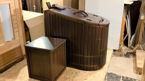 Видеообзор кедровой тонированной полулежачей фитобочки Ладья (Зоткин)