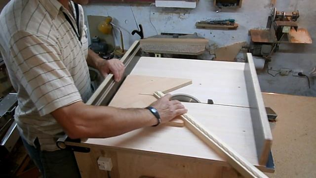 Приспособление для зарезки под ус. Table saw Miter Sled.