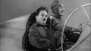 Charlie Chaplin - The Great Dictator 1940 - in a plane (Charlie Chaplin & Reginald Gardiner)